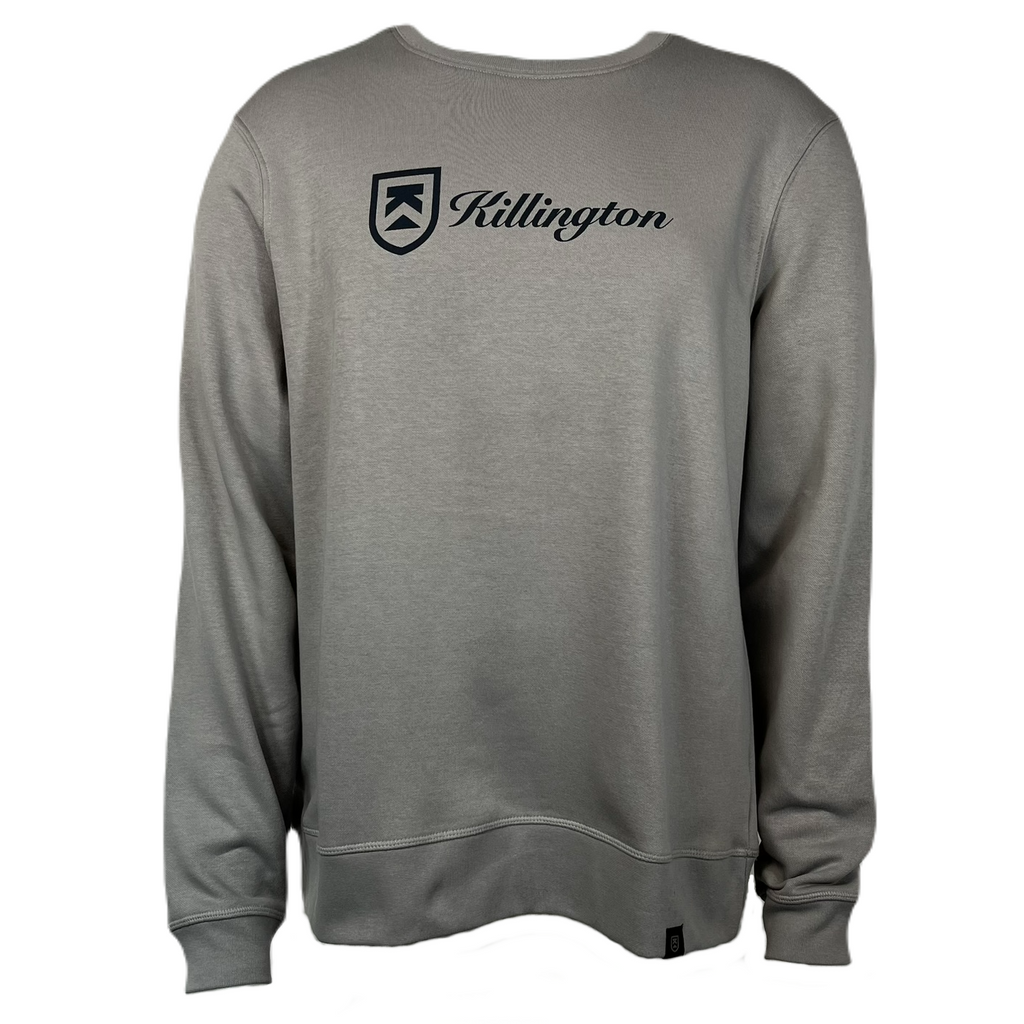 Killington Logo Shield Wordmark Crew-Ash Gray-Killington Sports
