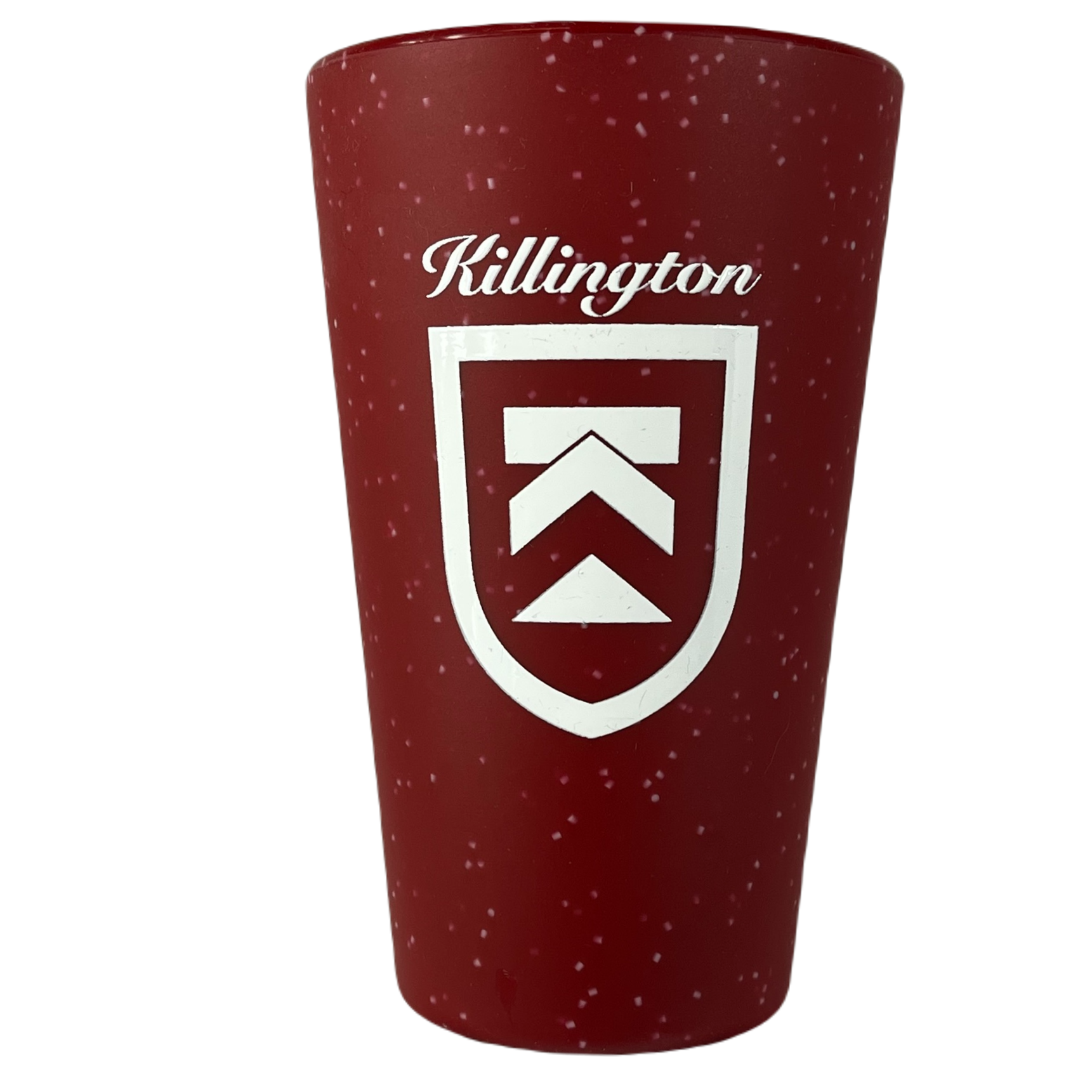 Killington Logo Silicone 16oz Pint Glass-Speckled Red-Killington Sports