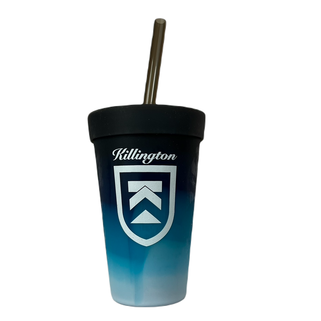 Killington Logo Silicone 16oz Tumbler w/ Straw & Lid-Moonbeam-Killington Sports