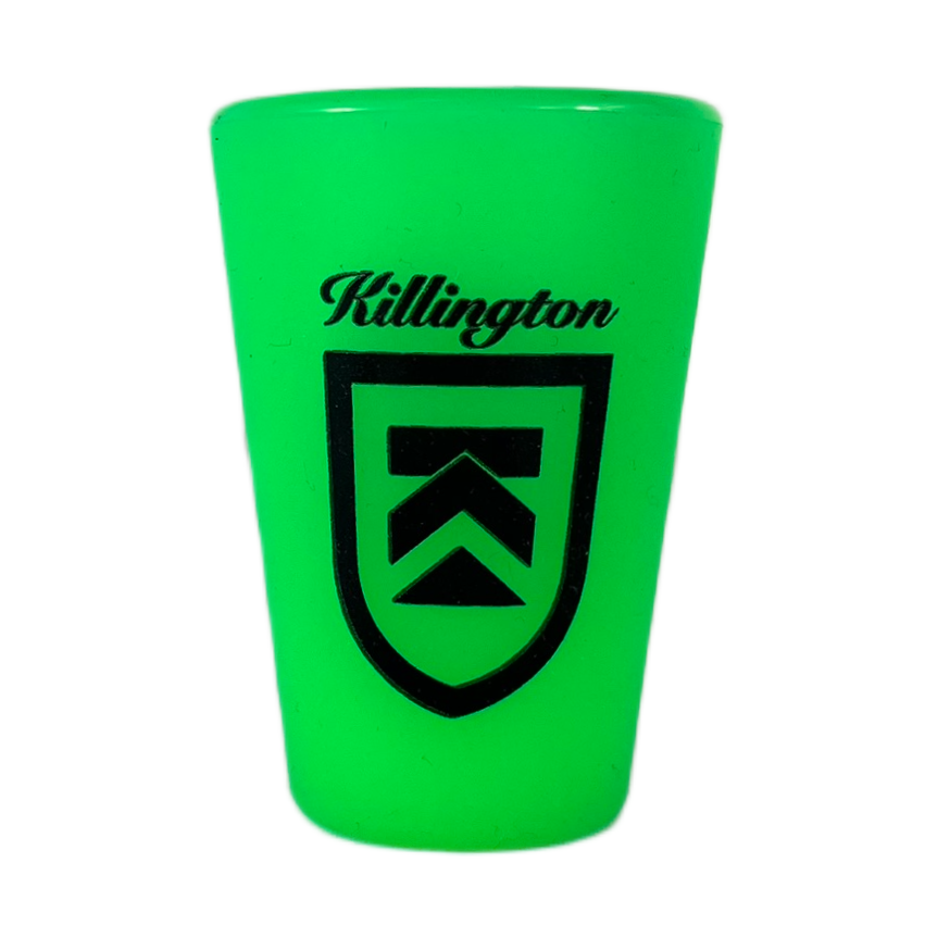 Killington Logo Silicone Shot Glass-Glow Green-Killington Sports