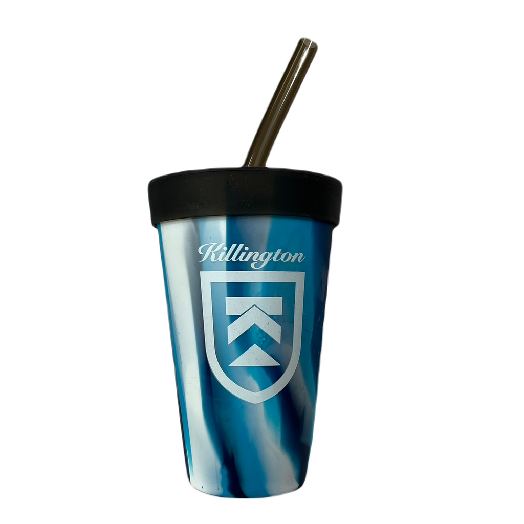 Killington Logo Silicone Tie Dye 16oz Tumbler w/ Straw & Lid-Ocean Wave-Killington Sports