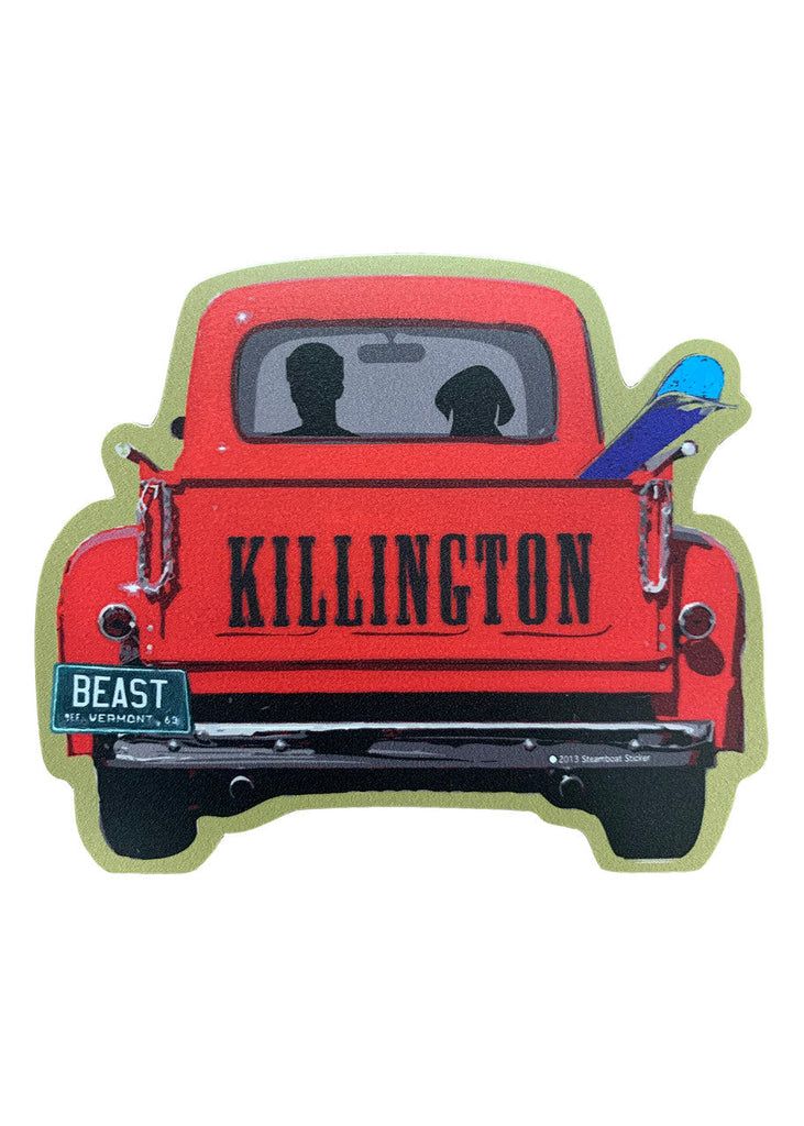 Killington Logo Ski Pickup Sticker-Killington Sports