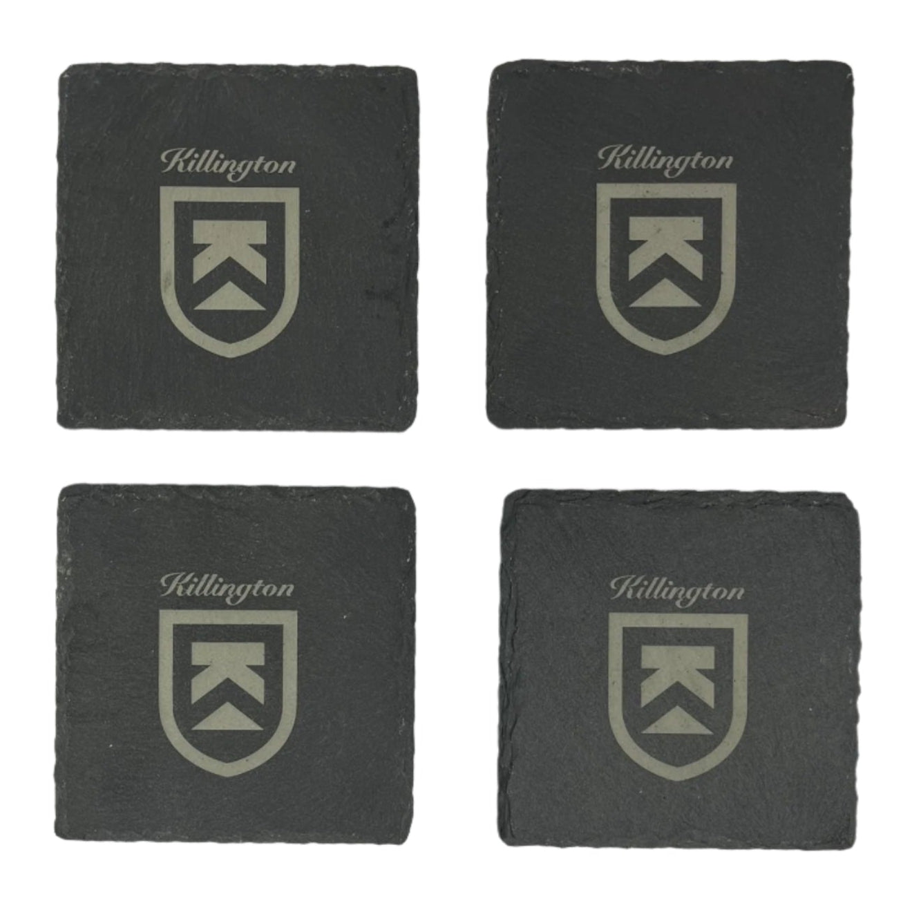 Killington Logo Slate Coasters - set of 4-Killington Sports