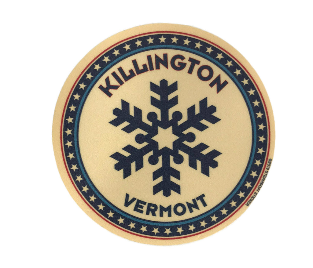 Killington Logo Snowflake Sticker-Killington Sports