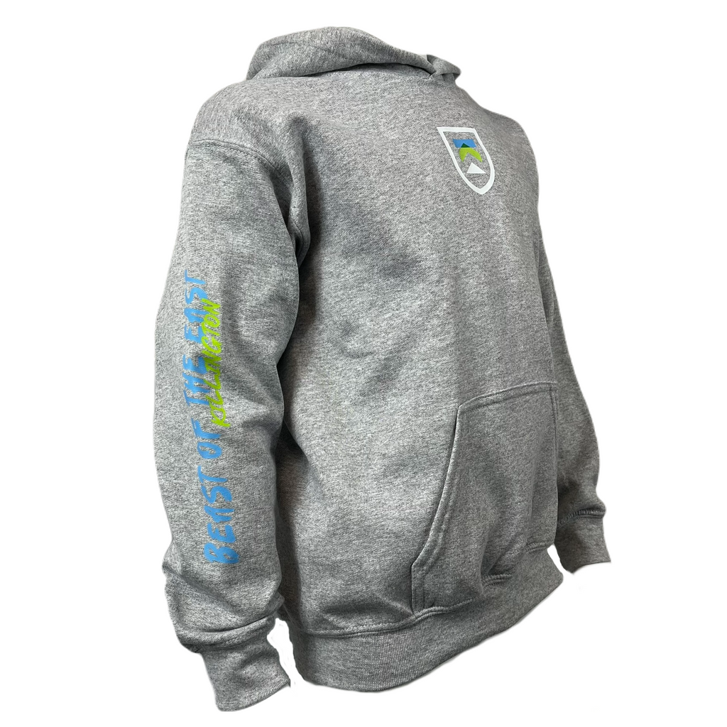 Killington Logo The Beast of the East Youth Hoodie-Granite Heather-Killington Sports