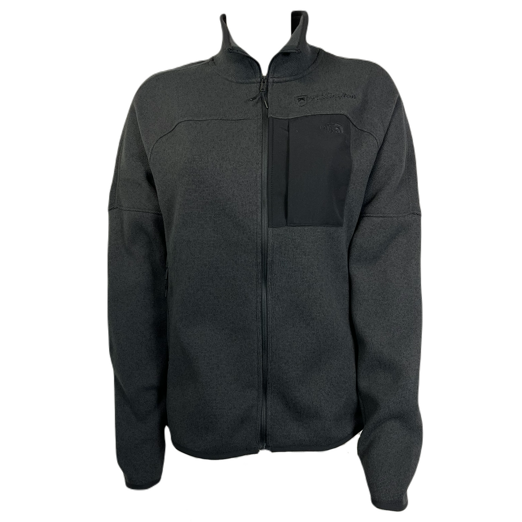 Killington Logo: The North Face Women's Front Range Fleece Jacket-TNF Black Heather-Killington Sports