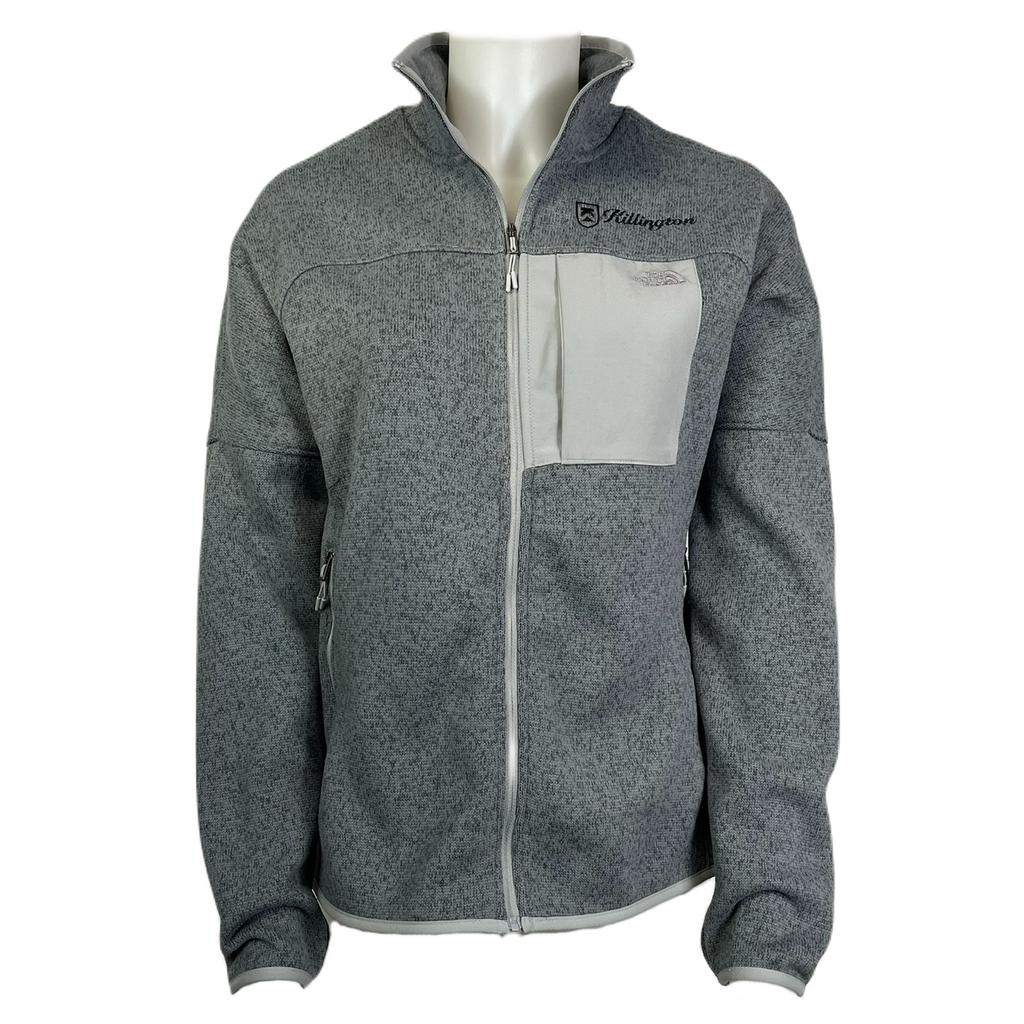 Killington Logo: The North Face Women's Shield Front Range Fleece Jacket-TNF Medium Grey Heather-Killington Sports