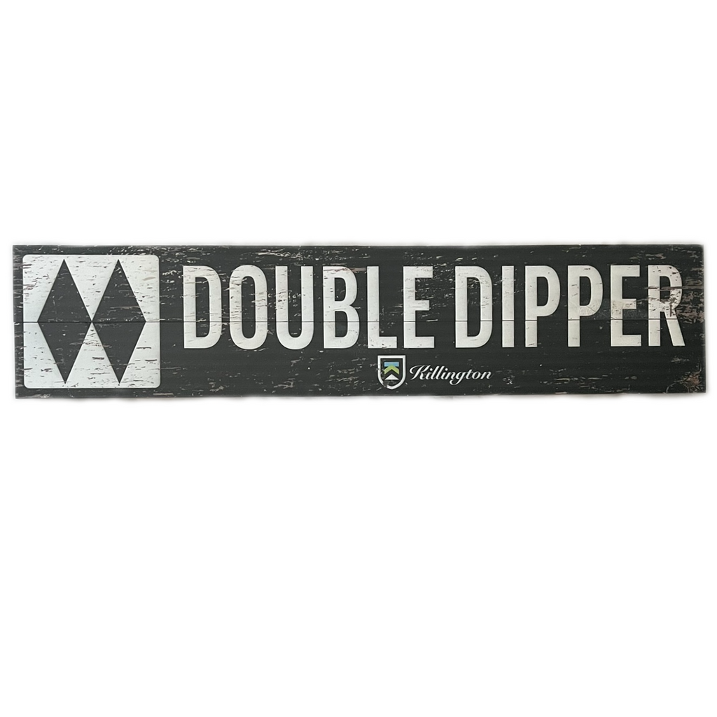 Killington Logo Tongue and Groove Trail Sign-Double Dipper-Killington Sports