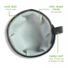 Killington Logo Travel Dog Bowl-Killington Sports