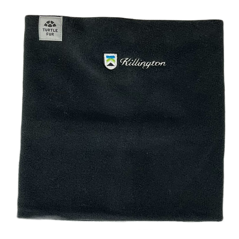 Killington Logo Turtle Fur Chelonia 150™ Fleece Neck Warmer-Black-Killington Sports