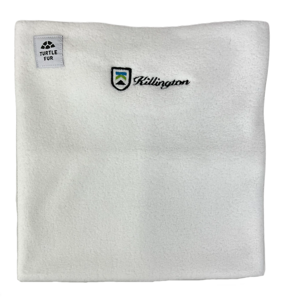 Killington Logo Turtle Fur Chelonia 150™ Fleece Neck Warmer-White-Killington Sports