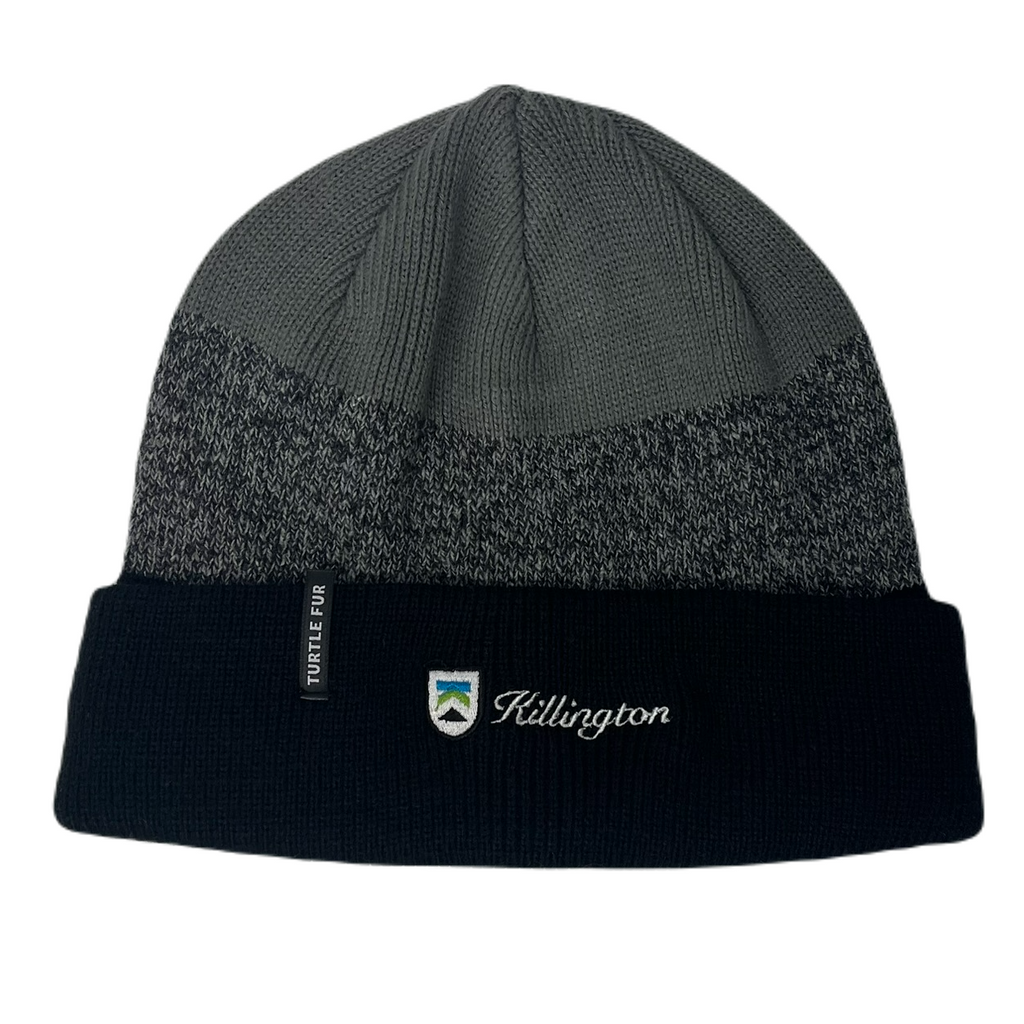 Killington Logo Turtle Fur Ocean Ragg Wool Andre Beanie-Black Heather-Killington Sports