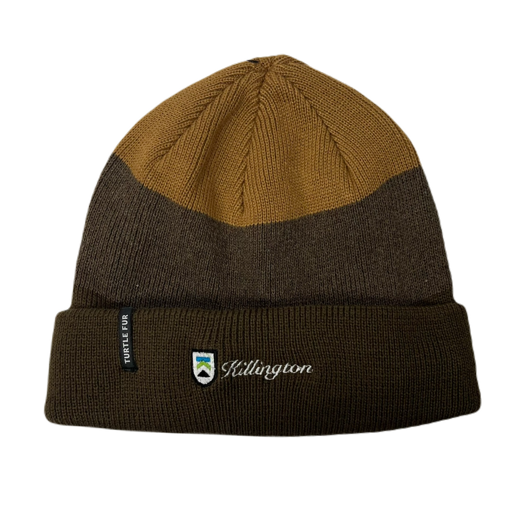 Killington Logo Turtle Fur Ocean Ragg Wool Andre Beanie-Earth-Killington Sports