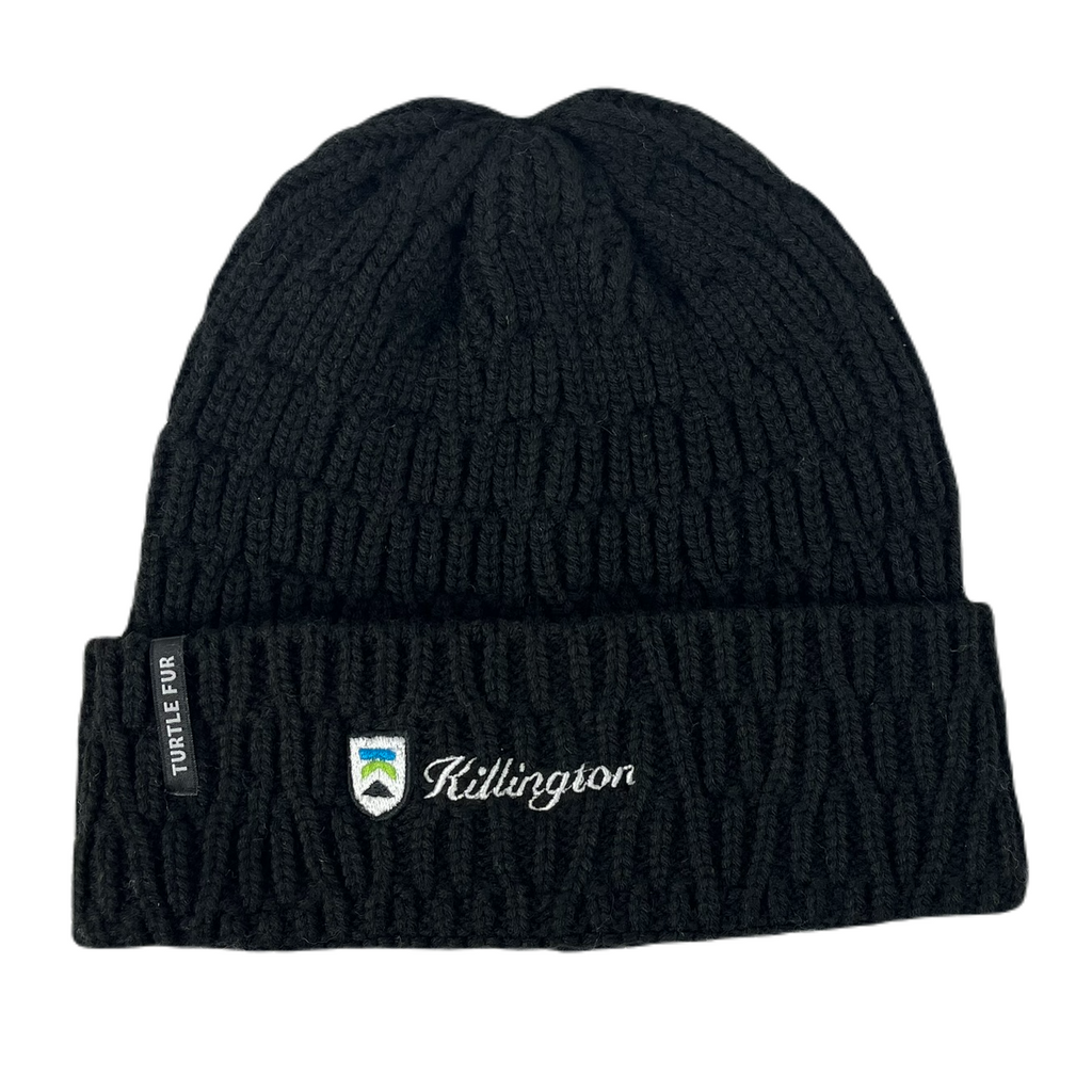 Killington Logo Turtle Fur Polylana Alfie Beanie-Black-Killington Sports