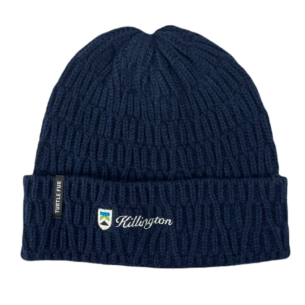 Killington Logo Turtle Fur Polylana Alfie Beanie-Navy-Killington Sports