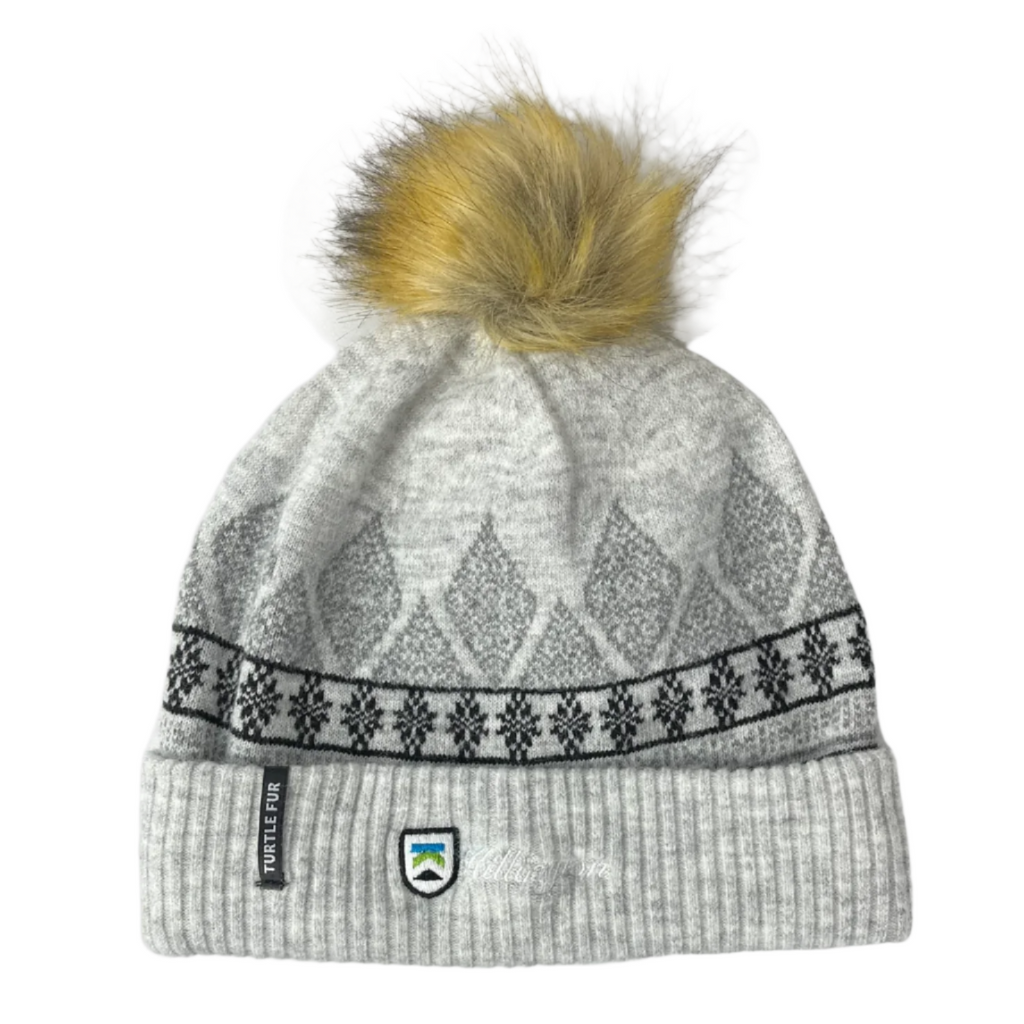 Killington Logo Turtle Fur Recycled Ellen Beanie-Silver-Killington Sports