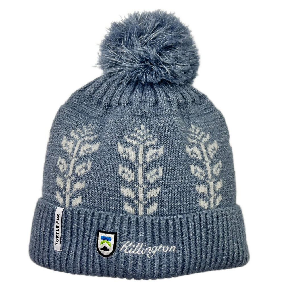 Killington Logo Turtle Fur Recycled Freya Pom Beanie-Killington Sports
