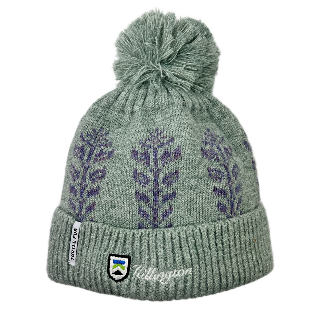 Killington Logo Turtle Fur Recycled Freya Pom Beanie-Killington Sports