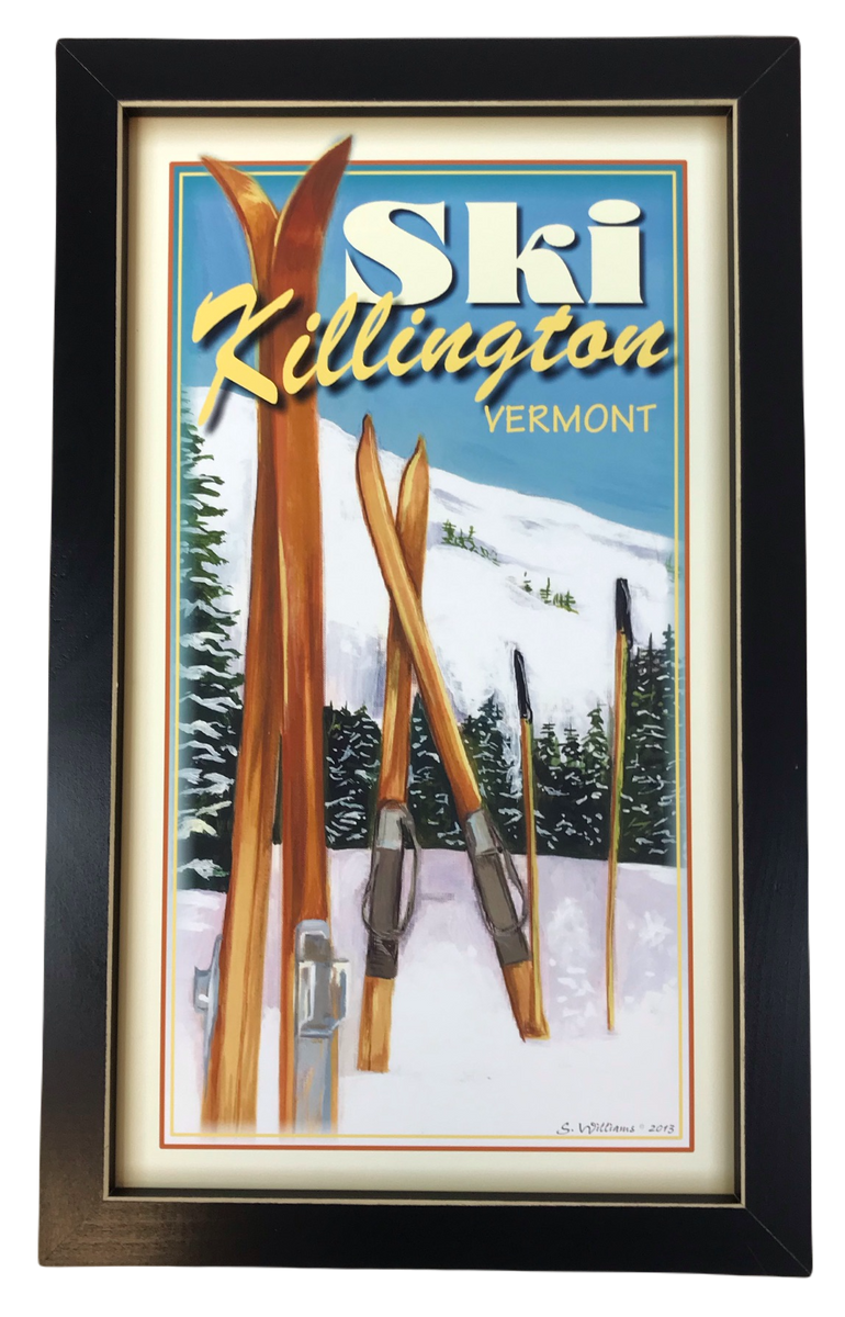 Killington Logo Vintage Style Wall Art: Ski Set – Killington Sports