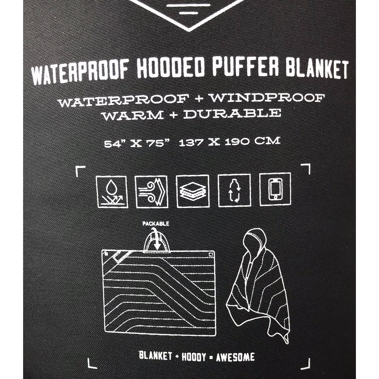 Killington Logo Waterproof Hooded Puffer Blanket-Killington Cup-Killington Sports