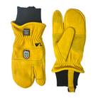 Killington Logo: Wells Lamont Leather Lobster Mittens-Saddle Tan-Killington Sports