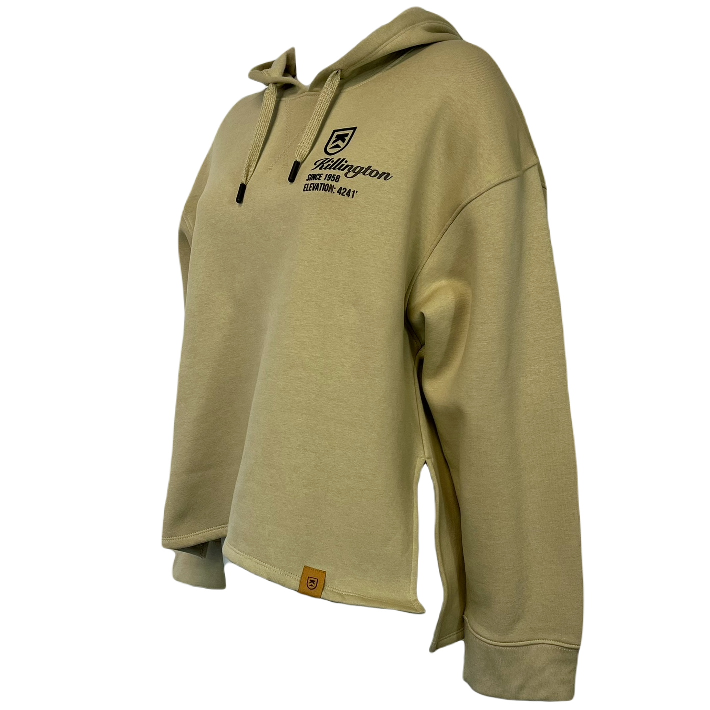 Killington Logo Womens Elevated Relaxed Hoodie-Oatmeal-Killington Sports