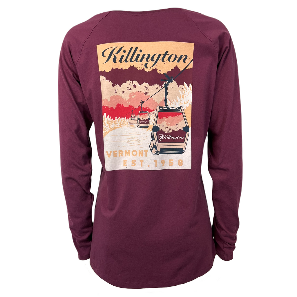 Killington Logo Women's Gondola Long Sleeve Tee-Killington Sports