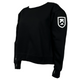 Killington Logo Women's Minimalist Crop Sweatshirt-Black-Killington Sports
