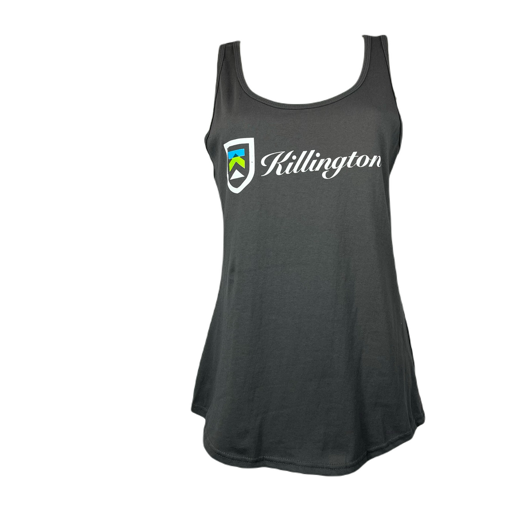 Killington Logo Women's Script Tank-Charcoal-Killington Sports