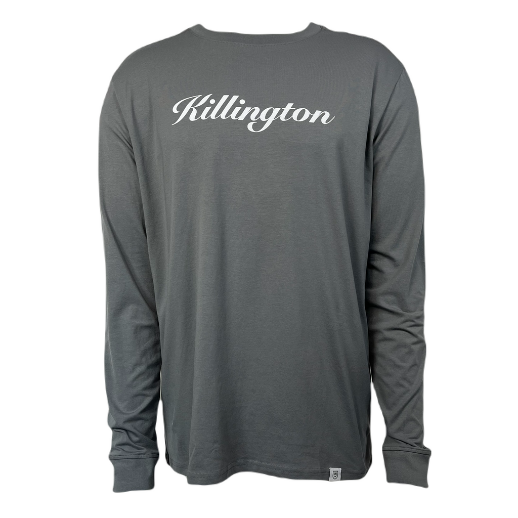 Killington Logo Wordmark Long Sleeve Tee-Gull Gray-Killington Sports
