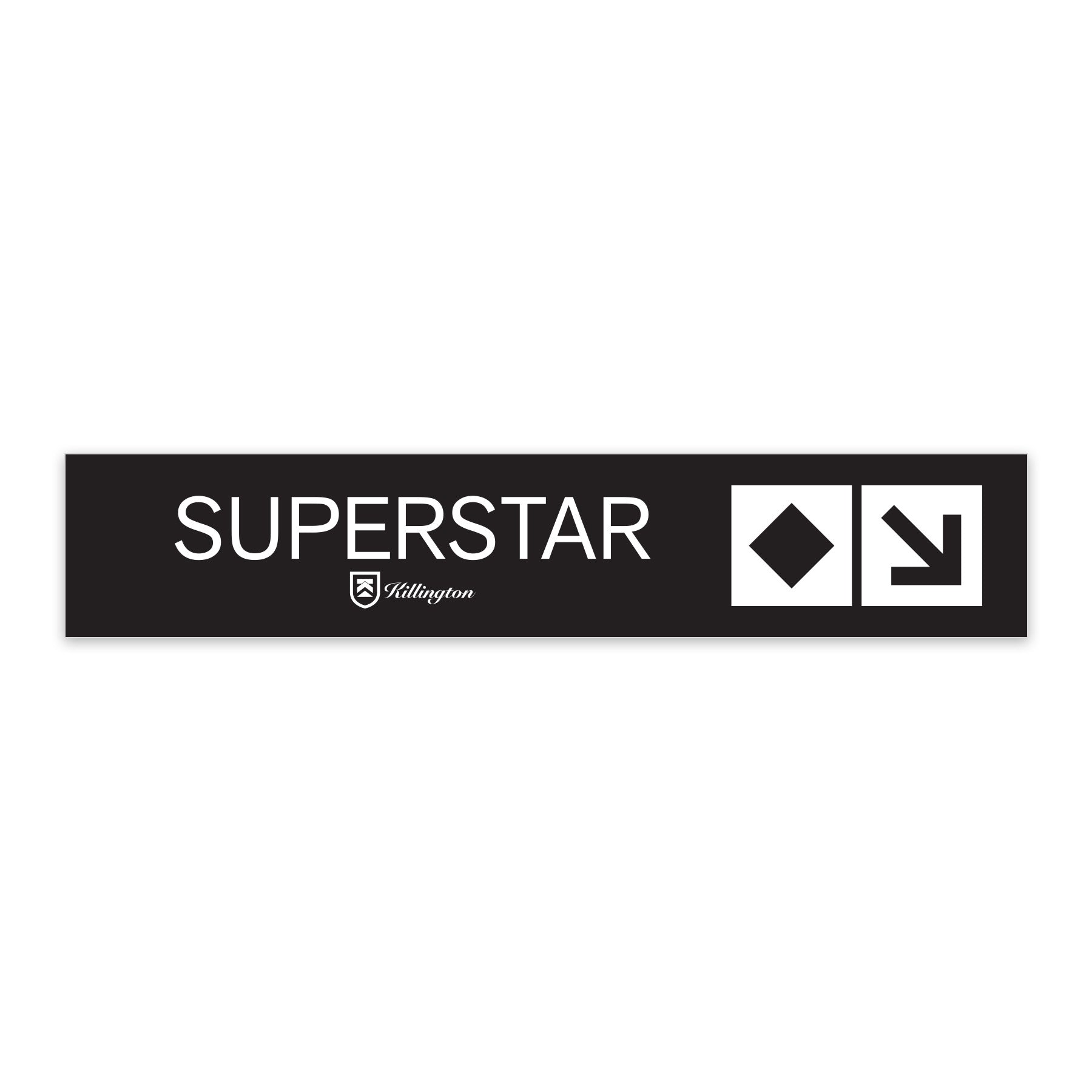 Killington MINI Metal Trail Signs-Superstar-Killington Sports