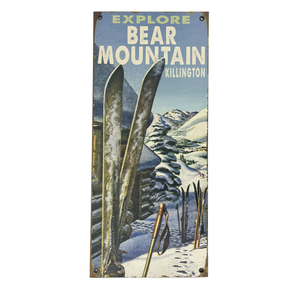 Killington Metal Wall Art: Explore Bear Moutain-Killington Sports