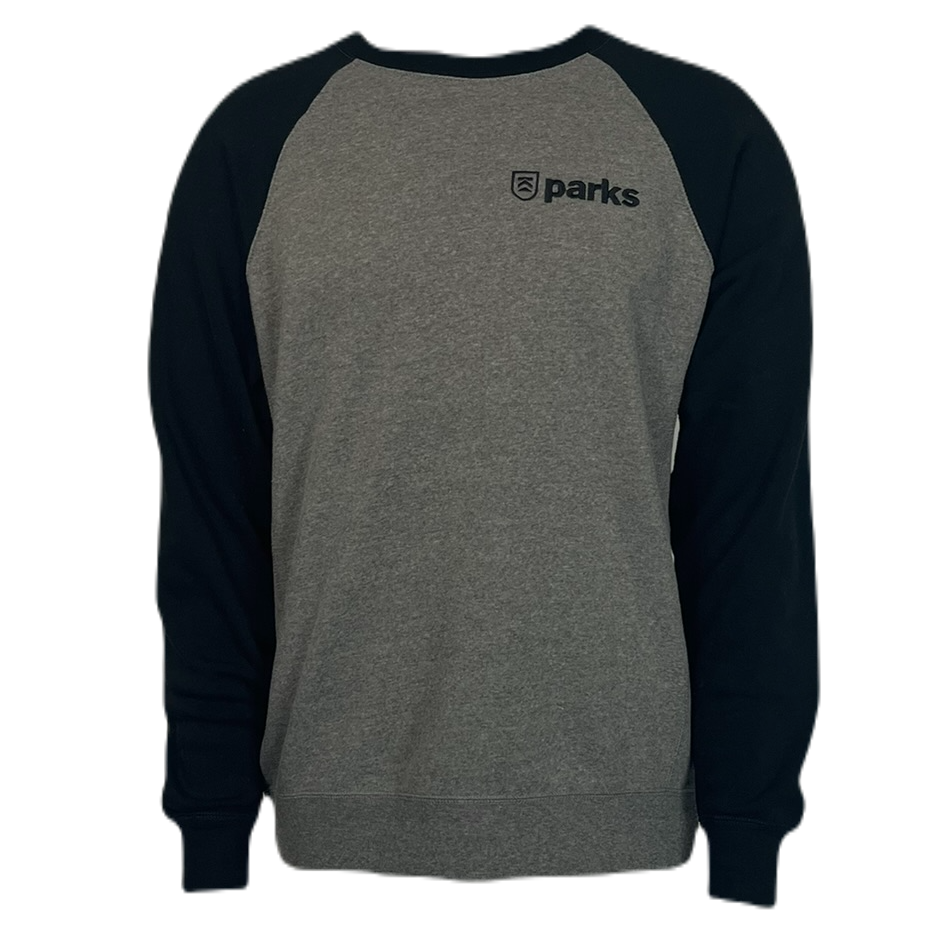 Killington Parks Raglan Crew-Nickel/Black-Killington Sports