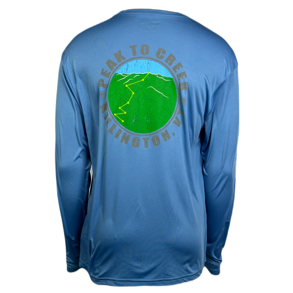 Killington Peak to Creek Longsleeve Tech Tee-Sport Light Blue-Killington Sports