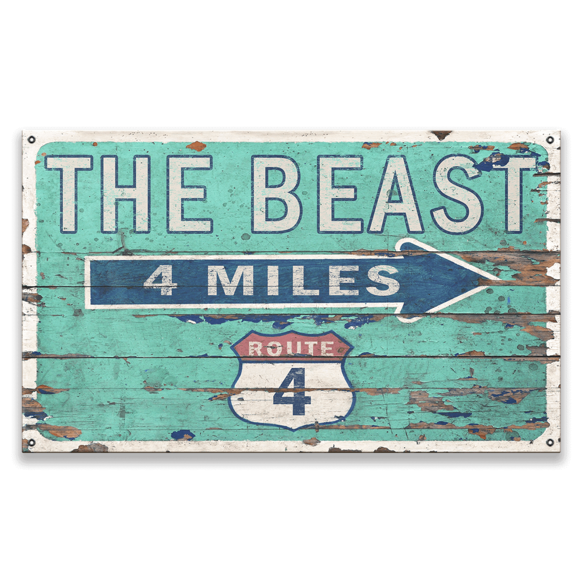 Killington Route to The Beast Metal Sign-The Beast-Killington Sports