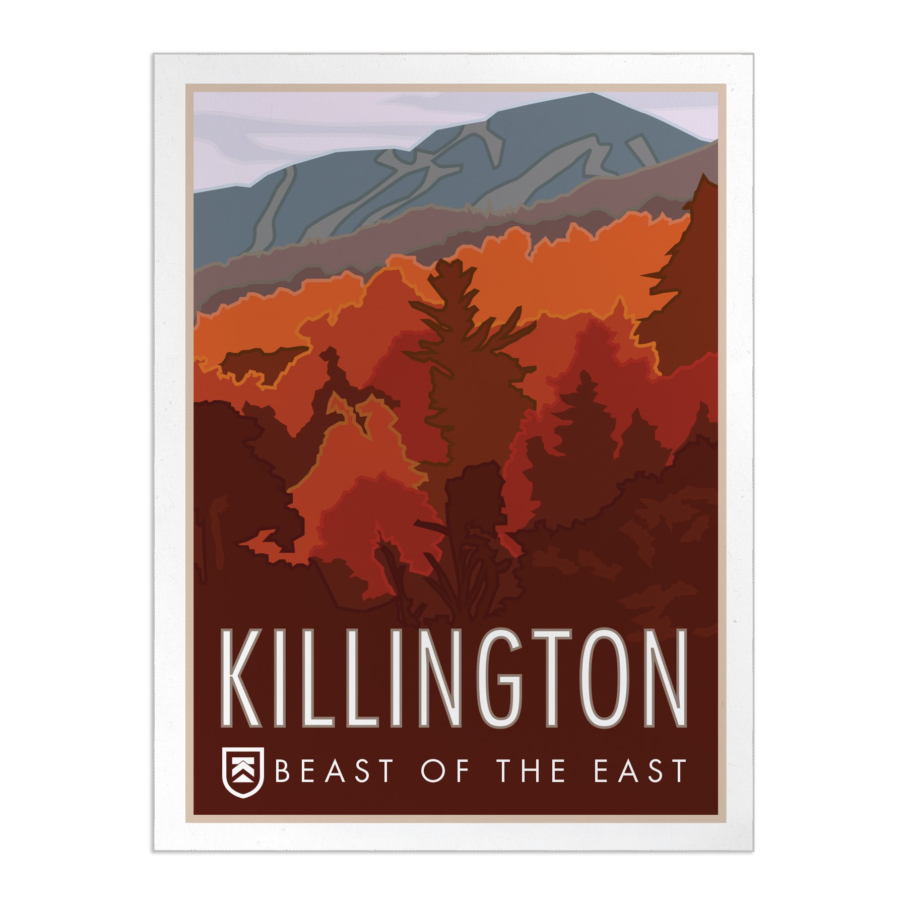 Killington Seasons Notecards-Killington Autumn - Beast of the East-Killington Sports