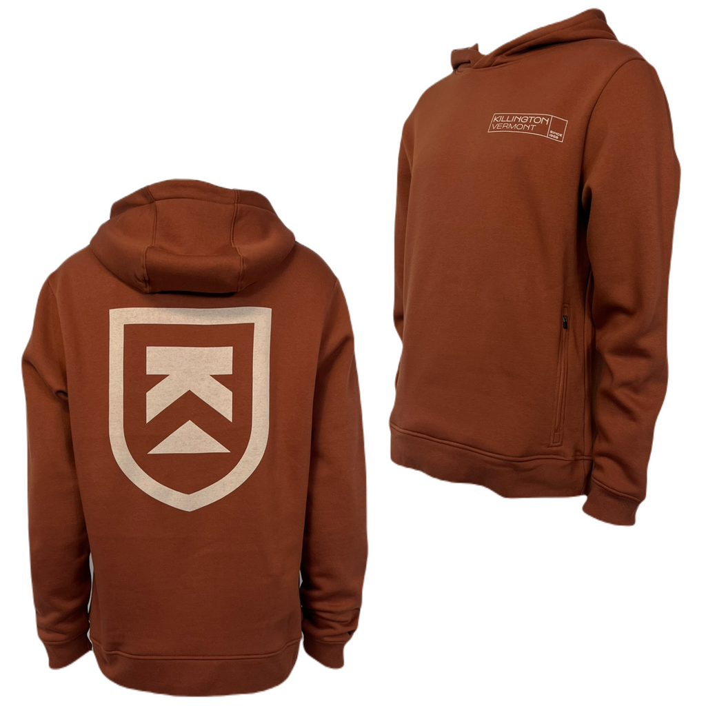 Killington Shield Clean Hoodie-Vintage Rust-Killington Sports