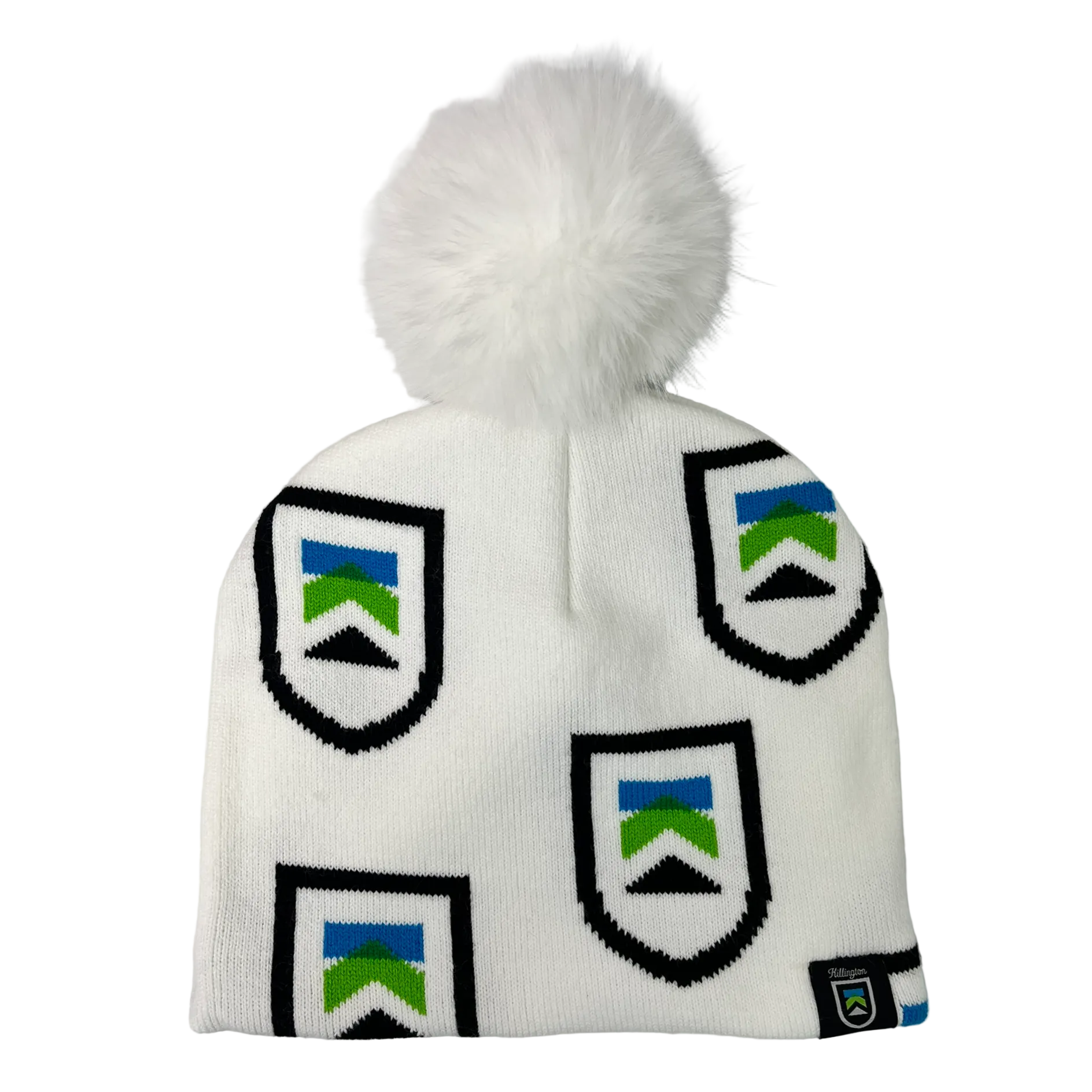 Killington Shield Pom Midi Beanie-White-Killington Sports