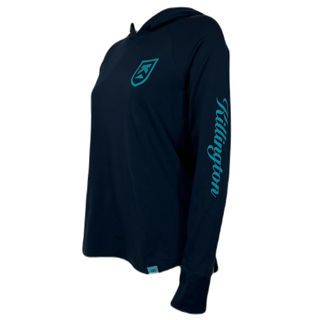 Killington Shield Womens Hooded Long Sleeve Tee-Classic Navy-Killington Sports