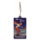 Killington Ski Like a Girl Wood Ornament-Killington Cup-Killington Sports