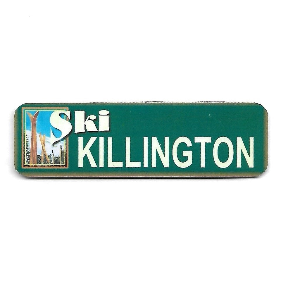 Killington Ski Set Metal Magnet-Green-Killington Sports