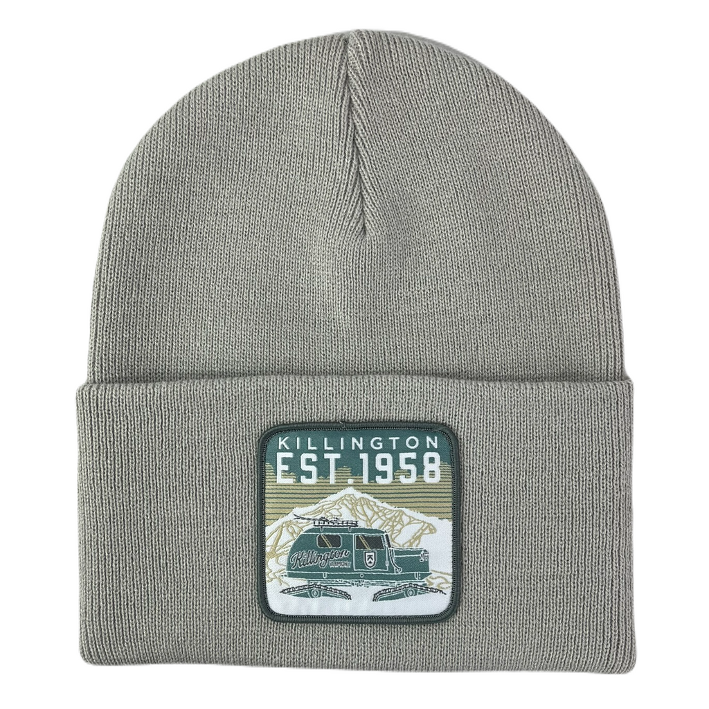 Killington Snow Cat Tall Cuffed Beanie-Ash-Killington Sports