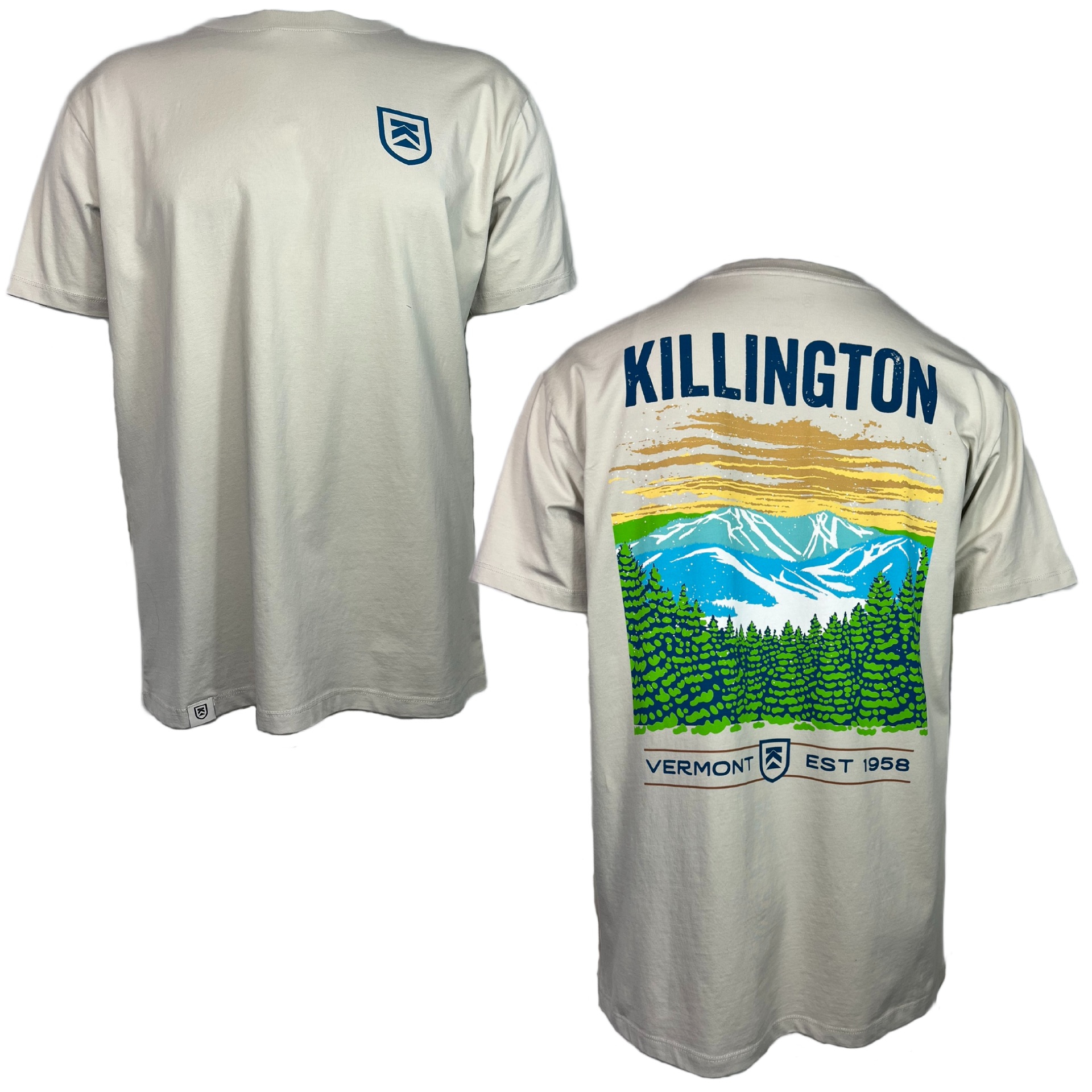 Killington Sunset Valley Short Sleeve Tee-Peyote-Killington Sports