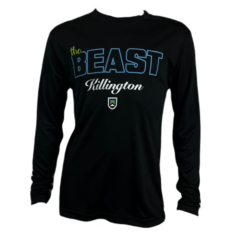 Killington The Beast Youth Long Sleeve Tech Tee-Black-Killington Sports