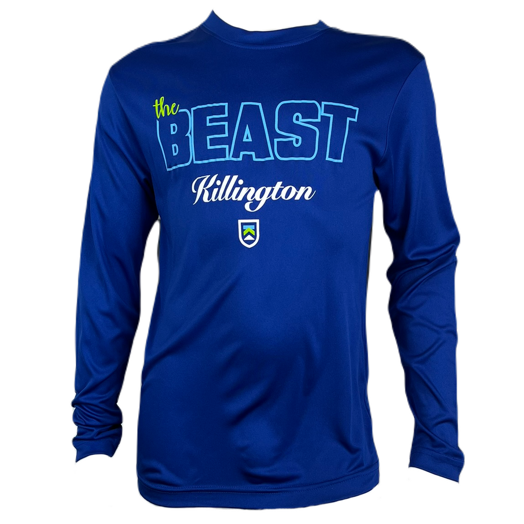 Killington The Beast Youth Long Sleeve Tech Tee-Sport Royal-Killington Sports