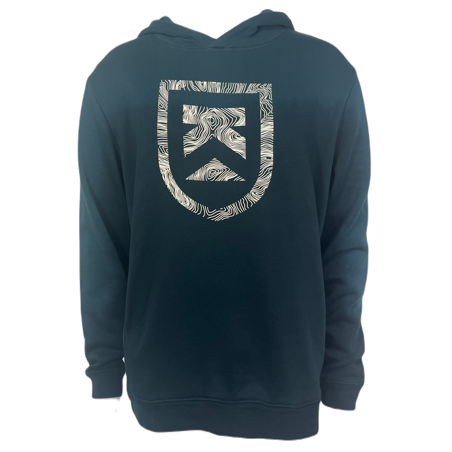 Killington Topography Shield Clean Hoodie-Reflecting Pond-Killington Sports