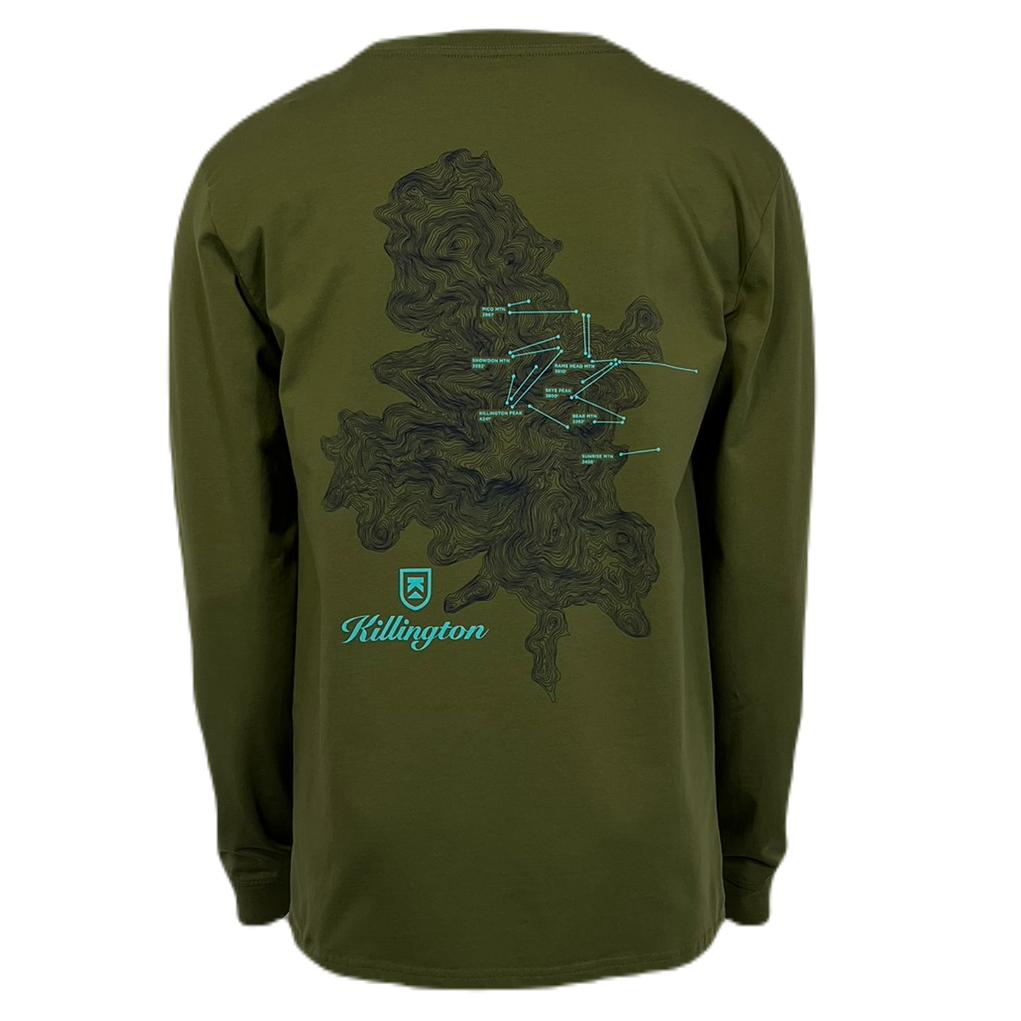 Killington Topography Shield Long Sleeve Tee-Killington Sports