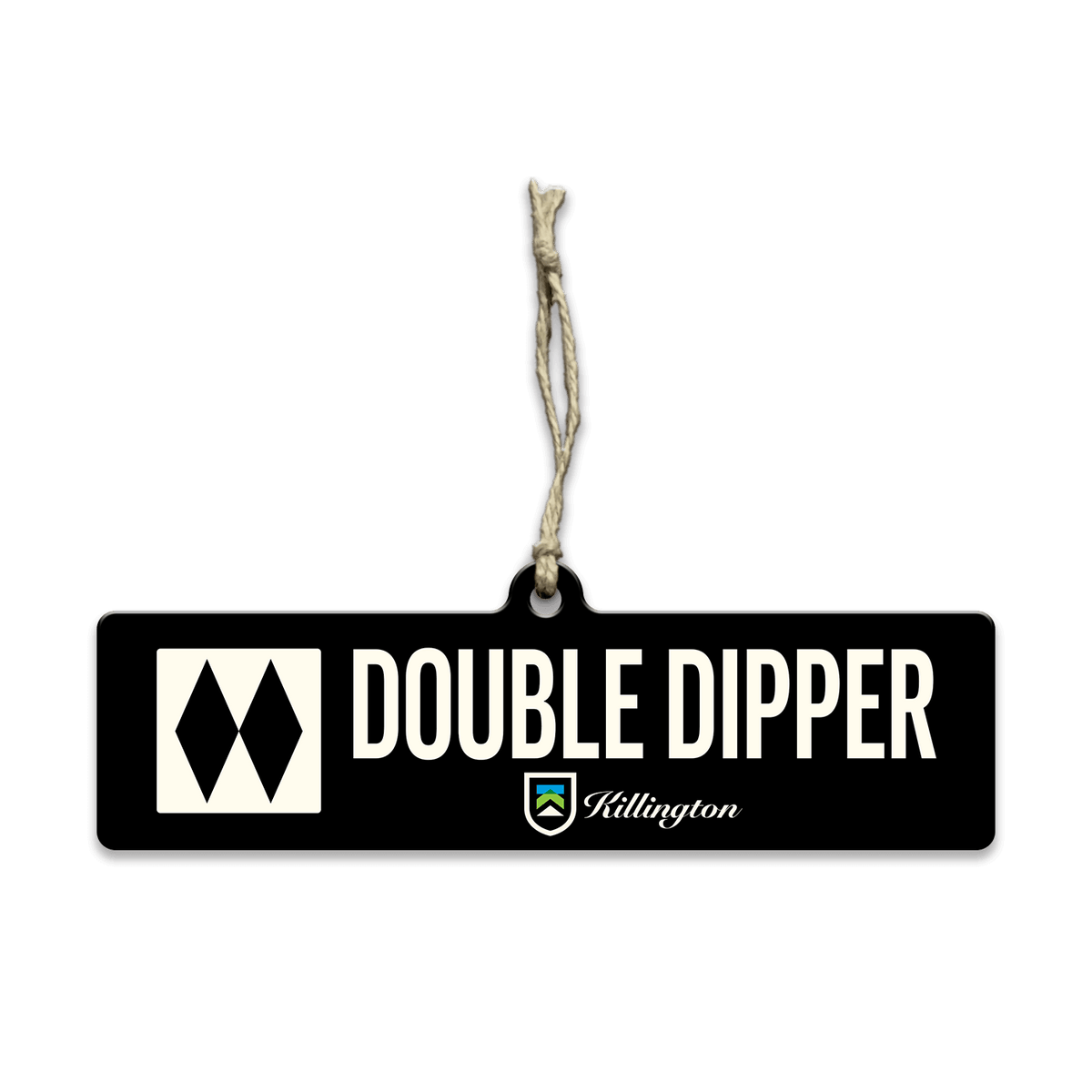 Killington Trail Sign Wood Ornament-Double Dipper-Killington Sports