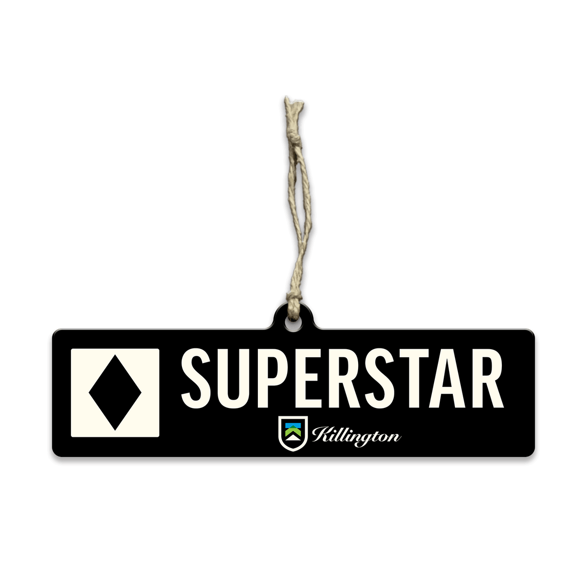 Killington Trail Sign Wood Ornament-Superstar-Killington Sports