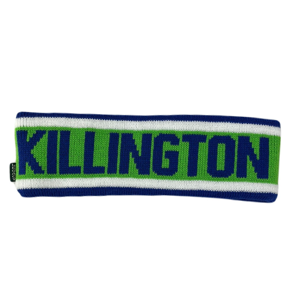 Killington VT Old School Headband-Royal Blue/White/Key Lime/Royal Blue-Killington Sports